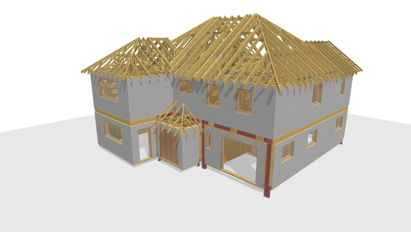 3D render of building